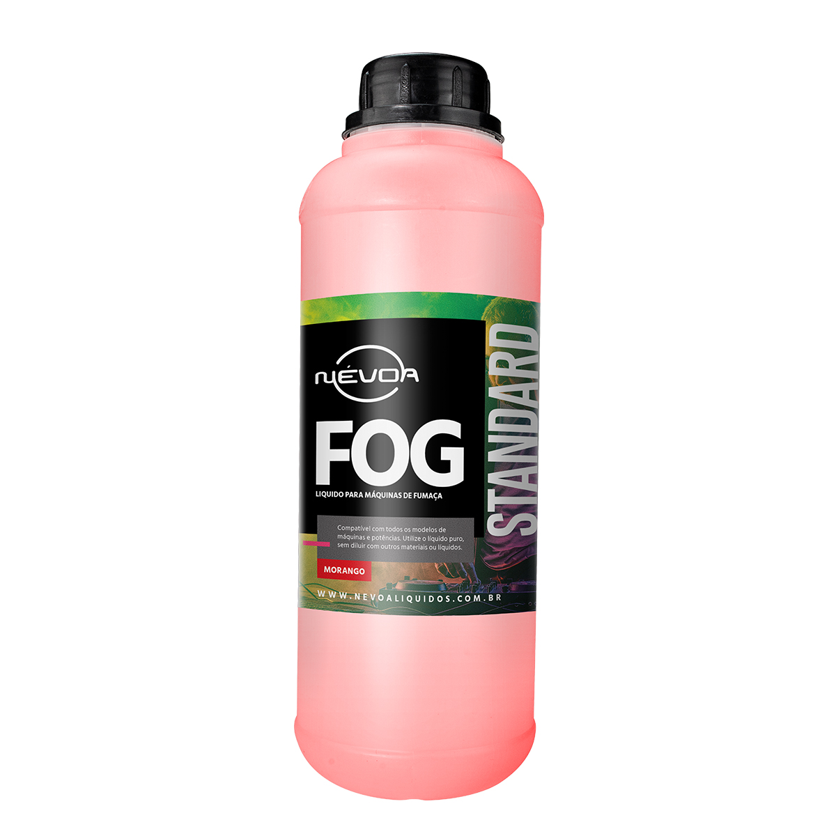 FT01 4640 LIQUIDO PARA MAQUINA DE FUMAÇA 1 LITRO FOG LINHA STANDART MORANGO NEVOA-THUMB